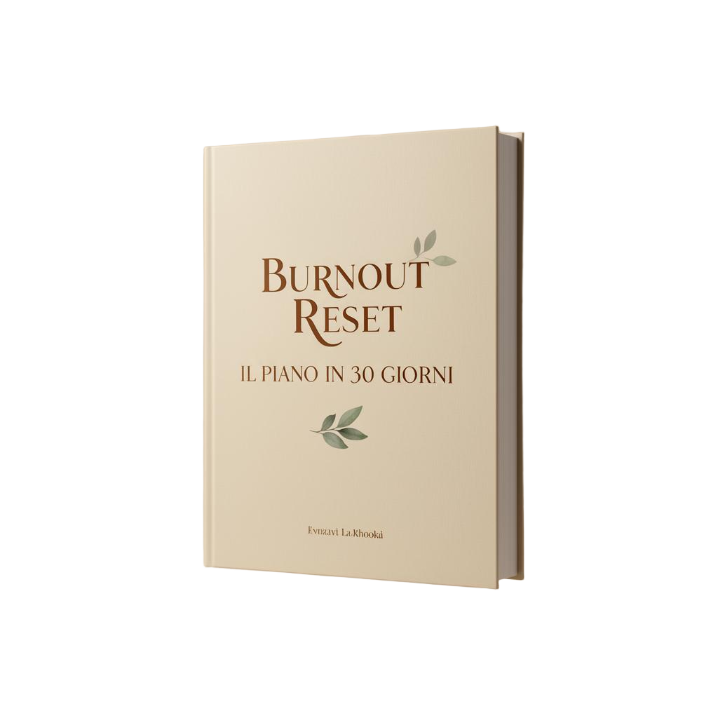 Mockup ebook Burnout Reset — Il Piano in 30 Giorni
